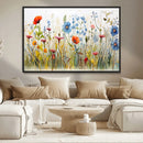 Colorful Wildflower Canvas Wall Art - Vibrant Floral