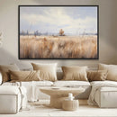 Golden Fields Wall Art Print Canvas – Serene Landscape of