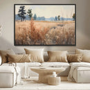 Golden Fields Canvas Wall Art Print – Serene Landscape of
