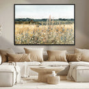 Wildflower Field Wall Art Canvas | Nature-Inspired Landscape