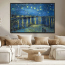 Vincent van Gogh Starry Night over the Rhone Abstract Wall