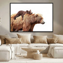 Mother and Baby Bear Canvas Wall Art - Adorable Wildlife by MyGreatCanvas | Canvas Wall Art Prints | Photo Prints & Wall Decor