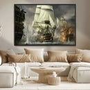 Pirate Ship War Wall Art Canvas Print by MyGreatCanvas | Canvas Wall Art Prints | Photo Prints & Wall Decor