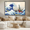 Katsushika Hokusai Kanagawa Giant Wave Wall Art Canvas Print