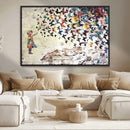 Banksy Wall Art - Banksy Girl Butterfly Graffiti Wall Art