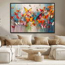 Abstract Butterfly Wall Art Canvas Print