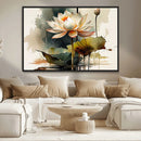 Lotus Flower Watercolor Canvas Print – A Symbol of Serenity by MyGreatCanvas | Canvas Wall Art Prints | Photo Prints & Wall Decor
