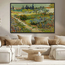 Vincent van Gogh Garden at Arles Wall Art Canvas Print