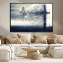 Jesus and the Fading Cross Wall Art Print – Symbol of Faith, by MyGreatCanvas | Canvas Wall Art Prints | Photo Prints & Wall Decor