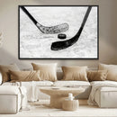 Winter Ice Hockey Sport Canvas Wall Art Print - Hockey Wall by MyGreatCanvas | Canvas Wall Art Prints | Photo Prints & Wall Decor