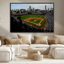 Chicago Cubs Baseball Team Print - Wrigley Field Stadium