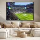 Tottenham Hotspur Stadium Canvas Print, Match Day Triple
