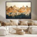 Rustic Wood Mountain Wall Art Print | Triptych Giclee Print by MyGreatCanvas | Canvas Wall Art Prints | Photo Prints & Wall Decor