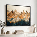 Rustic Wood Mountain Wall Art Print | Triptych Giclee Print