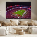 Bryant-Denny Stadium Night Game Triple Canvas Wall Art - by MyGreatCanvas | Canvas Wall Art Prints | Photo Prints & Wall Decor