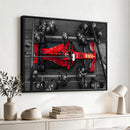 Ferrari Pit Stop Canvas Wall Art – Precision and Speed