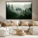 Misty Forest Wall Art – Tranquil Green Woodland Canvas by MyGreatCanvas | Canvas Wall Art Prints | Photo Prints & Wall Decor