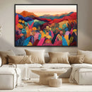 YAYOI KUSAMA Abstract Print - Landscape Canvas Wall Art