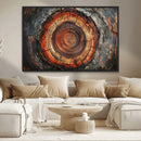 Wood Grain Canvas Wall Art - Framed Abstract Tree Ring