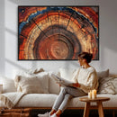 Abstract Tree Ring Art, Colorful Tree Ring Wall Decor, by MyGreatCanvas | Canvas Wall Art Prints | Photo Prints & Wall Decor