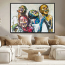 Shai Yossef Style Canvas Art - Joyful African Black Kids