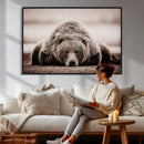 Grizzly Bear Wall Art Print - Bear Canvas Wall Art - Rustic by MyGreatCanvas | Canvas Wall Art Prints | Photo Prints & Wall Decor