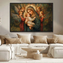 Mary Jesus Canvas Wall Art Print - Madonna and Child with