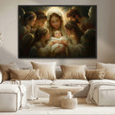 Mary Jesus Canvas Wall Art Print - Madonna and Child with