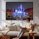 Disney Castle Wall Art Canvas Print – Magical Fairytale
