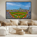 Wrigley Field Chicago Cubs Panoramic Canvas Print –