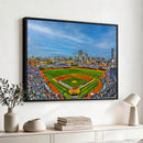 Wrigley Field Chicago Cubs Panoramic Canvas Print –