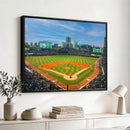 Wrigley Field Chicago Cubs Panoramic Canvas Print –