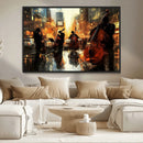 Jazz Wall Art Canvas Print – Colorful Musical Instrument