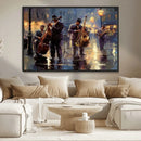 Afro Abstract Jazz Music Wall Art Canvas Print – Colorful
