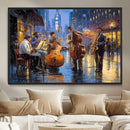Colorful Jazz Wall Art - African American Music Canvas Print