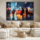 African American Jazz Canvas Wall Art Print – Abstract Music