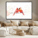 Cardinal Bird Canvas Wall Art - Male and Female Cardinal by MyGreatCanvas | Canvas Wall Art Prints | Photo Prints & Wall Decor