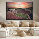 Indiana Memorial Stadium Wall Art Canvas Print, Framed