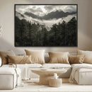 Moody Forest Wall Art – Framed Mountain Fog Canvas Artwork, by MyGreatCanvas | Canvas Wall Art Prints | Photo Prints & Wall Decor
