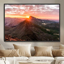 Mountain Sunrise Wall Art – Framed Alpine Ridge Canvas by MyGreatCanvas | Canvas Wall Art Prints | Photo Prints & Wall Decor