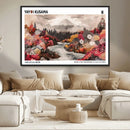 Yayoi Kusama Wall Art Canvas Print – Framed Large Abstract