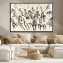 Abstract Horse Wall Art Canvas Print – Framed Horse Sketch by MyGreatCanvas | Canvas Wall Art Prints | Photo Prints & Wall Decor