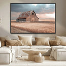 Rustic Barn Wall Art Canvas Print – Framed Wheat Field Scene by MyGreatCanvas | Canvas Wall Art Prints | Photo Prints & Wall Decor
