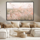 Pastel Grasses Wall Art Canvas Print – Framed Soft Meadow