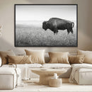 Bison Wall Art Canvas Print – Framed Rustic Wildlife Scene by MyGreatCanvas | Canvas Wall Art Prints | Photo Prints & Wall Decor