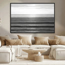 Monochrome Ocean Wall Art Canvas Print – Framed Moody Ocean by MyGreatCanvas | Canvas Wall Art Prints | Photo Prints & Wall Decor