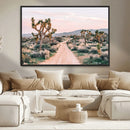 Joshua Tree Wall Art Canvas Print – Framed Desert Road Scene by MyGreatCanvas | Canvas Wall Art Prints | Photo Prints & Wall Decor
