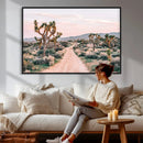 Joshua Tree Park Wall Art Canvas Print – Framed Desert Road by MyGreatCanvas | Canvas Wall Art Prints | Photo Prints & Wall Decor