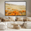 Golden Wildflowers Wall Art Canvas Print – Framed Hills by MyGreatCanvas | Canvas Wall Art Prints | Photo Prints & Wall Decor