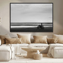 Motorcycle Beach Wall Art Canvas Print – Framed Vintage by MyGreatCanvas | Canvas Wall Art Prints | Photo Prints & Wall Decor